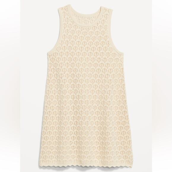 Old Navy Cozy Sleeveless Crochet Tunic Sweater - Picture 5 of 10